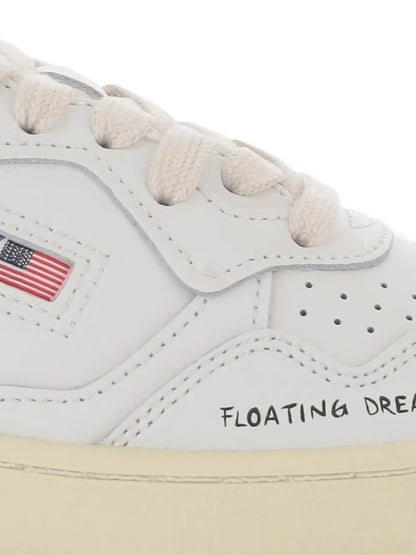 Autry Medalist Donna Sneakers Bianco/Limone