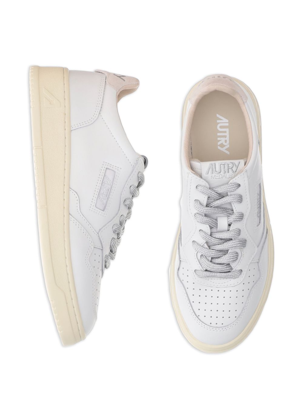 Autry Medalist Donna Sneakers Bianco/Argento