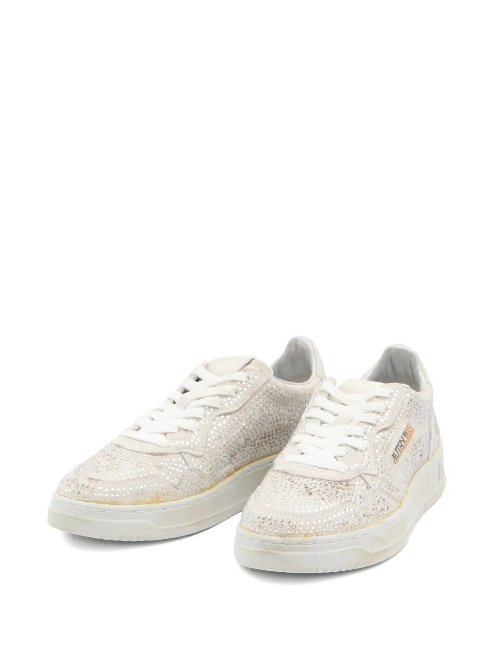Autry Scarpa Bianco Donna Medalist Strass