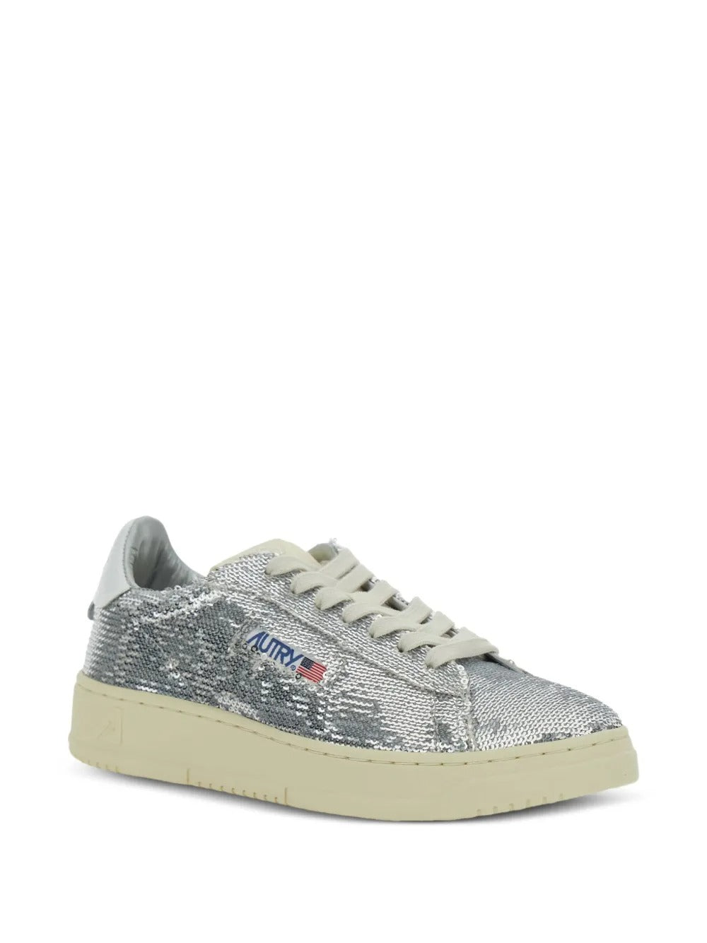 Autry Scarpe Argento Donna Medalist Paillettes