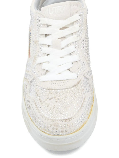 Autry Scarpa Bianco Donna Medalist Strass
